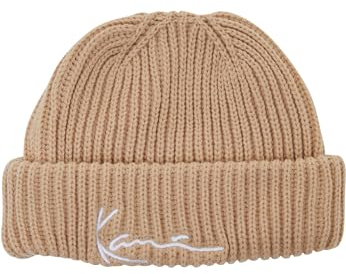 Karl Kani Unisex KA232-027-2 KK Signature Light Beanie Taupe, one Size