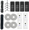 Pièces de rechange compatibles avec ECOVACS DEEBOT X2 Omni Robot aspirateur, 2 brosses principales, 4 brosses latérales, 4 filtres HEPA, 4 serpillères, 4 sacs à poussière (18 pièces)