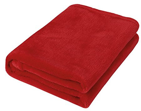 Hundedecke Katzendecke waschbar Haustier-Decke Weiche Flanell Deck für Haustier Hunde Katzen Welpen 65 x 45 cm Schutzdecke für Sofa und Autositze (Rot)
