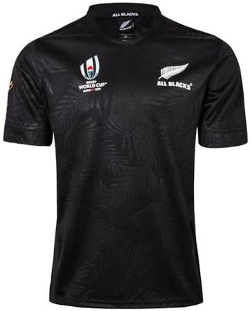 19 World Cup RWC New Zealand All Blacks, Rugby-Trikot, Rugby-T-Shirt-Poloshirt, Herren-Matchtraining-Fußballtrikot(XXL)