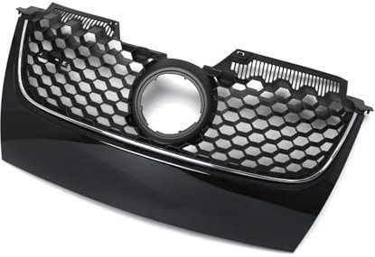 YYEFNMAZ Compatible for VW -Golf 5 MK5 V GTI 2006-2009 Rejilla de parachoques Accesorios for vehículos Rejilla de parachoques delantero a prueba de herrumbre Rejilla de entrada de aire de repuesto(Sil