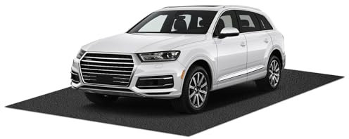 Tapis de garage de 5,2 m x 2,3 m pour sol de garage, tapis de sol de garage pour sous voiture, tapis de déversement d'huile, absorbe rapidement l'huile, tapis de garage, tapis de garage, réutilisable,