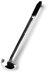 Lacor - 60655 - Select Schüssel, Edelstahl, rutschfester PVC-Griff, widerstandsfähig und langlebig, schwarze Farbe, ideal für intensive Nutzung, 29.50 ml, 5 cm Durchmesser
