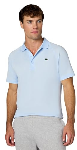 Lacoste Men's Regular Fit UV Protect Golf Polo Shirt, Baby Blue, Large