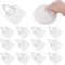 50pcs Adhesive Plate Hanger, Plastic Plate Wall Hangers Invisible Holders for Wall Decorative Sticky Hooks for Hanging Art