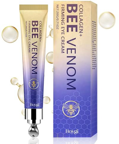 Crema Contorno Occhi al Collagene Ape, Trattamento anti-rughe e anti-occhiaie,Rimuove le Borse Occhi,per Uomini e Donne, 20g