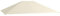 Outsunny Toile de Remplacement pour pavillon tonnelle Tente Toit de Rechange Gazebo de Jardin Tissu Polyester Haute densité 180 g/m² Anti-UV 3 x 4 m crème