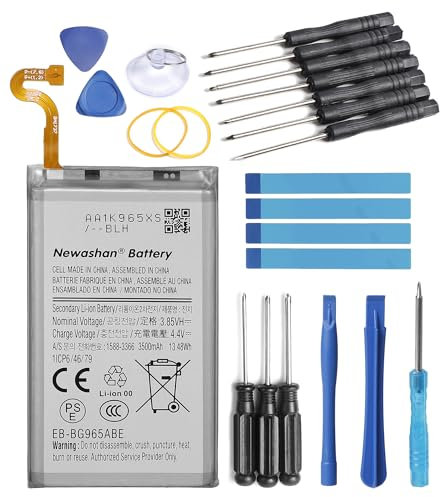 NEWASHAN Batterie EB-BG965ABE Compatible avec Samsung Galaxy S9 Plus S9+ SM-G965 G965F G965J G965N G965U G965W Téléphone Portable Smartphone Li-ION Accu Pile 3,85V 3500mAh avec Kit Outils