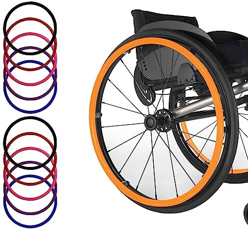 Silicone Wheelchair Push Rim Covers - Non-Slip Wear-Resistant Hand Push Cover for Wheelchairs - Durable Handrim Covers for Enhanced Grip