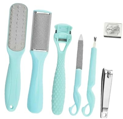 Veemoon Pediküre-werkzeugset mit Teilen Inklusive Nagelfeilen Fußpeeling-werkzeugen und Fußmassagebrettern für Professionelle Fußpflege zu Hause