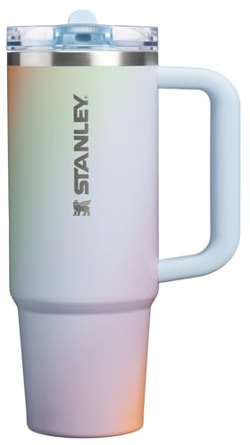 STANLEY Quencher ProTour Flip Straw Tumbler con tapa antigoteo, 887 ml (30 oz) | Pajita abatible y asa integradas | Compatible con portavasos para viajes | Vaso de acero inoxidable aislado | Sin BPA |
