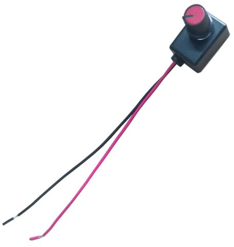 1 Stück LED Dimmer, 0-10V Stufenlos Regler Drehschalter für Elektronisches Vorschaltgerät LED Treiber, Schwarz