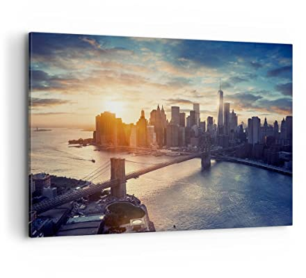 ARTTOR Bilder auf Leinwand 120x80cm Wandbild Architektur Städte - 3733