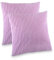 Kuscheli® 2er Set Kissenbezug im Doppelpack Cashmer Touch Fleece Kissenhülle, Sofakissen Kopfkissenbezug Kissenbezüge Couchkissen, Farbe:Rosa, Größe:2X 60x60 cm