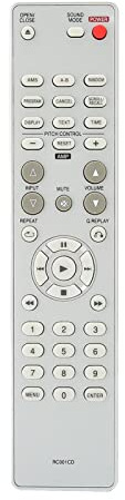 ASHATA Fernbedienung für Marantz, Ersatzfernbedienung für Marantz RC001CD CD6002 CD6005 CD46 CD67 CDM3 CD5001 SACD DAC Optical Disc und CD Player