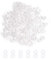 400pcs S Clips Loom Bands Clips Rubber Band Kit Plastic Connectors,Clear Loom Bands S Clips,Suitable for Craft Making DIY Bracelet Woven Connector Necklace Jewelry Accessories