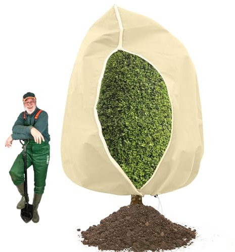 TOFFCAEA Funda para Plantas, Capuchas Plantas Invierno con Cordón con Cremallera, Cubierta para Plantas Protección, Cubre Plantas Invierno para Todo Tipo de Árboles, Plantas y Arbustos (250x360cm)