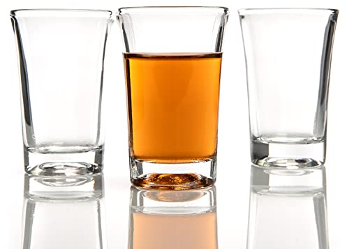 12 Stück Schnapsgläser 4cl aus Glas spülmaschinengeeignet - robuste Shotgläser in Gastro Qualität