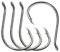 JSHANMEI Circle Hooks Fishing Hooks,100pcs 2X Strong Saltwater Catfish Bass Fishing Hooks Custom Offset Sport Circle Hooks Size 1/0