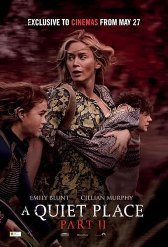 Poster A Quiet Place Part II, A4, Wandkunst, Heimdekoration, Filmposter, Leinwand, Film, Kino, Retro, Vintage, Kult, klassisch, Nostargic, Saga, moderner Nachdruck, wir drucken jedes Poster für Sie,