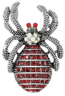 GamTelightpe Broche Rétro Prunk en Forme d'araignée Broche Personnalisée en Alliage de strass pour costume pour Femmes et Hommes à la mode
