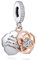 Rimgoris Charms en argent sterling 925 pour bracelets et colliers pour femmes famille fleur or rose diamant cadeau de Saint-Valentin anniversaire fête des mères breloques pour femmes