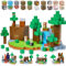 Gleamkid Magnetische Bausteine, Magnetisches Block-Abenteuerspiel zum Aufbau Einer Bergbauwelt, Geschenke für Jungen und Mädchen ab 3 Jahren, 123 Stück Magnetic Blocks,STEM Sensorik Spielzeug