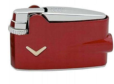 Ronson Varaflame Mini-Gasfeuerzeug mit Feuerstein, Rot