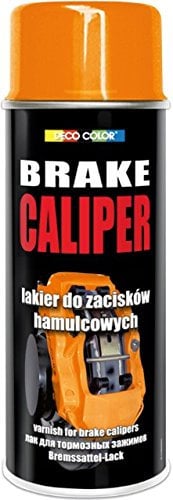 DECO COLOR BRAKE CALIPER DRUM SPRAY PAINT HIGH GLOSS MOTO CAR SPORT TUNING (orange)