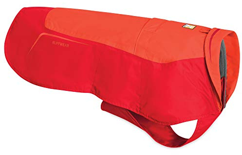 RUFFWEAR Hundejacke „Vert“, Wasserdichter Hundemantel – Rotlachs-Rot, XXS