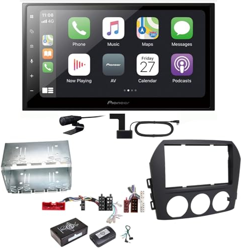 Pioneer SPH-DA250DAB Digitalradio DAB+ Bluetooth CD USB MP3 AUX Autoradio Einbauset kompatibel mit Mazda MX-5 NC