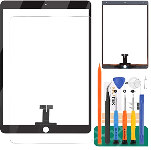 per iPad Air 3 2019 Touch Screen Digitizer Vetro di Ricambio per A2152 A2123 A2153 A2154 Pannello Touch Display Kit Parti di Riparazione (Non LCD, Senza Pulsante Home) (Nero)