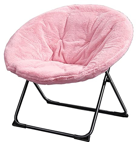 HWBB Chaise longue pliante minimaliste pour chambre à coucher, chaises longues confortables pour ferme/balcon/commode, salon, méridienne rembourrée, supporte 99,8 kg (couleur : rose)