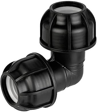 REKUBIK PP Winkel 90° Klemmverbindung Kupplung Größe 32mm x 32mm