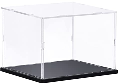 sourcing map Klar Vitrine Acrylbox, Versammeln Durchsichtig Box Staubdicht Schaukasten 35x25x15cm für Sammlerstücke, Handwerk