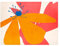 Bilderwelten Magnettafel - Florale Schönheit Rosa und Orange - Memoboard Querformat 3:4, Größe HxB: 30x40 cm
