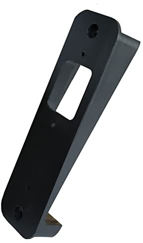 TEYOUYI Vinyl Siding Mount for Blink Doorbell, Angle Mount Wedge for Blink Video Doorbell (4 Standard Vinyl, Hardi Board, Aluminum, Cedar)Black
