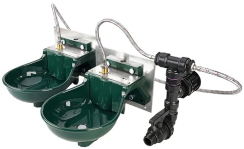 REKUBIK IBC Adapter S60x6 - Doppel-Pferdetränke SB 112 inkl. Anschlußset Tankgröße 600/800l IBC (120x80x100/116cm)