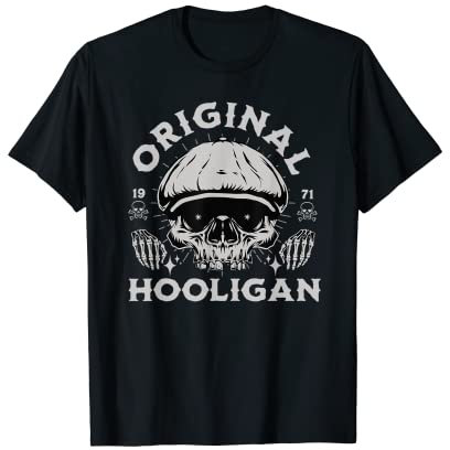 Original Hooligan Hut Newsboy Style Belfast Ska Punk Rock T-Shirt