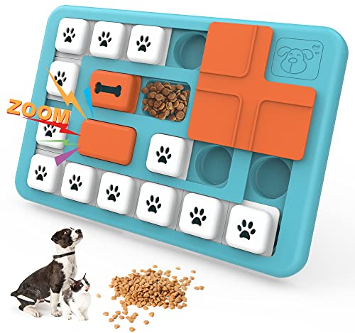 IOKHEIRA Dog Puzzle Toys - Interactive Slow Feeder with Squeaky Design, IQ Training & Treat Dispenser for Puppies