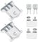 SG Store 1 Set Sliding Wardrobe Door Kit Sliding Door Guide Roller with Anti Jump Safety Clip for Cabinet Window Closet Wardrobe Showcase Shoe Cabinet