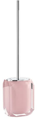 Kiamami Valentina - Porte-balais de Toilette en résine Rose pour comptoir