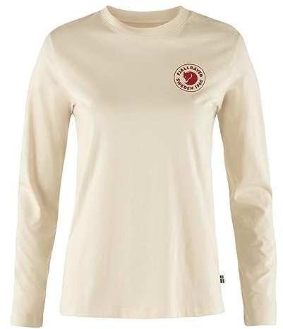 Fjällräven Damen 1960 Logo LS T-Shirt, Chalk White, XS