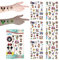 Kindertattoos Cartoon Leuchttattoos Kinder Fake Tattoos Temporäre Tattoos Jungen Mädchen,Tattoo Sticker Tattoos Kinder Hautfreundlich, für Party Mitgebsel Kindergeburtstag Gastgeschenke