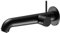 KEUCO IXMO Soft Einhebel-Waschtischmischer Unterputz, 225mm, Rosette rund, 59516371201, Farbe: Schwarz-Matt