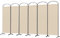 Angel Living Paravent 6 pièces, Brise-Vue, séparateur de pièce, Brise-Vue pour Bureaux, Balcon, Chambre à Coucher, Jardin extérieur, 336 cm x 182 cm, Beige