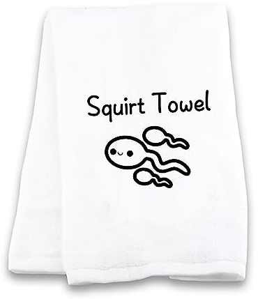 Lustiges Gag-Geschenk, freches Badezimmer-Handtuch, Spritztuch, Whiee, Waschlappen, Handtuch für Frauen