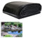 HDPE Teichfolie Schwarz 2x6m 3x8m 6x10m 4x12m 5x15m Wasserdichte Teichfolien Gartenteich Teichplane 0.12MM Dichtungsfolie Gartenteichfolie Schwerlast Gartenpoolmembran Folie Für Brunnen(Größe:3x6m(9.8