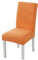 JIMNOO Solide Jacquard-Stuhlhussen, dehnbar, for Hochzeit, Esszimmer, Büro, Bankett, Housse, Chaiselongue (Color : Jacquard orange, Size : 1 Piece)