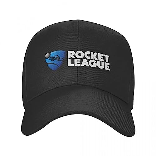 TONFON Baseballmütze Hiphop Sonnenhut Rocket League schwarzes Logo Baseballmütze Angelmützen Damen Herrenhüte Herrenmode Sonnenschutz Golfmütze Snapback verstellbare Geburtstagsgeschenke